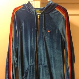 Aviator Nation Velvet zip up hoodie